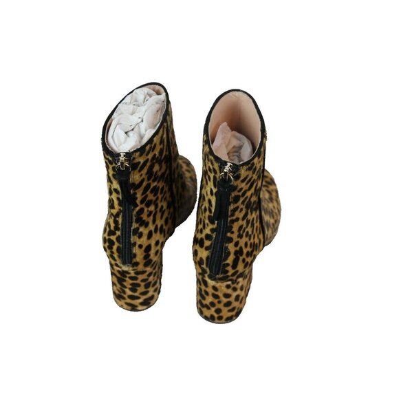 J.Crew $248 Sadie Ankle Boots Leopard Calf Hair Size 6.5 K0043 - Picture 5 of 5
